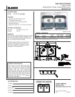 Предварительный просмотр 1 страницы Blanco BLANCOSPEX 501-105 Specification Sheet