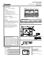 Предварительный просмотр 1 страницы Blanco BLANCOSPEX 501-107 Specification Sheet