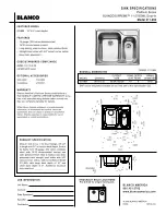 Blanco BLANCOSUPREME 511-969 Specification Sheet предпросмотр