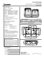 Blanco BLANCOSUPREME 514-479 Specification Sheet предпросмотр