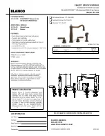 Blanco BLANCOTERRA 157-136 Specification Sheet предпросмотр