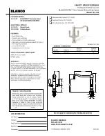 Blanco BLANCOTERRA 157-139 Specification Sheet предпросмотр