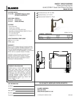 Предварительный просмотр 1 страницы Blanco BLANCOTERRA 157-142 Specification Sheet