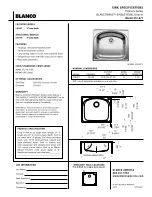 Blanco BLANCOWAVE 510-871 Specification Sheet предпросмотр