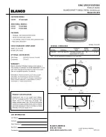 Предварительный просмотр 1 страницы Blanco BLANCOWAVE 510-876 Specification Sheet