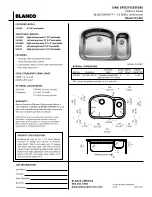 Предварительный просмотр 1 страницы Blanco BLANCOWAVE 510-881 Specification Sheet