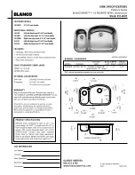 Blanco BLANCOWAVE 510-881R Specification Sheet предпросмотр