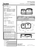 Blanco BLANCOWAVE 514-471 Specification Sheet предпросмотр