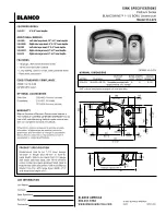 Предварительный просмотр 1 страницы Blanco BLANCOWAVE 514-474 Specification Sheet