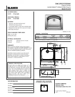 Предварительный просмотр 1 страницы Blanco BLANCOWAVE 514-476 Specification Sheet