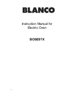 Preview for 1 page of Blanco BOSE605X Instruction Manual