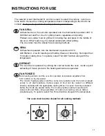 Preview for 11 page of Blanco BSO60 Instructions For The Use And Care