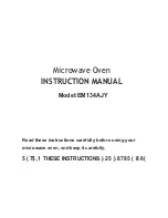 Предварительный просмотр 1 страницы Blanco EM134AJY Instruction Manual