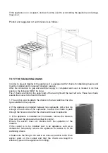 Preview for 6 page of Blanco FD6064WX Instructions For The Use And Care And Installation