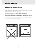 Preview for 7 page of Blanco FE9085X Instructions For The Use And Care And Installation