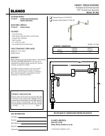 Предварительный просмотр 1 страницы Blanco POT FILLER 157-064 Specification Sheet