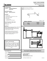 Предварительный просмотр 1 страницы Blanco POT FILLER 157-065 Specification Sheet