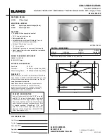 Предварительный просмотр 1 страницы Blanco Precision Microedge 516194 Specification Sheet