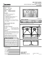 Предварительный просмотр 1 страницы Blanco Precision MicroEdge 516202 Specification Sheet