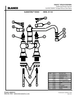 Preview for 2 page of Blanco Traditional Kitchen Faucet Bridge Without Side Spray 157-144 Specifications