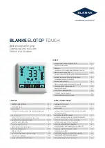 Предварительный просмотр 1 страницы Blanke ELOTOP TOUCH Operating Instructions Manual