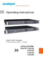 Preview for 1 page of Blankom 5105.43 Operating Instructions Manual