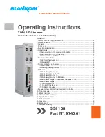 Blankom 9740.01 Operating Instructions Manual предпросмотр