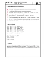 Preview for 2 page of Blankom ATB 19 series Operating Instructions Manual