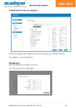 Preview for 20 page of Blankom HDC 6012 User Manual & Datasheet