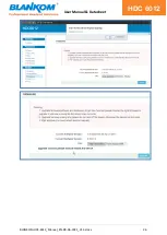 Preview for 26 page of Blankom HDC 6012 User Manual & Datasheet