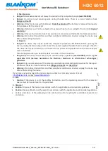 Preview for 35 page of Blankom HDC 6012 User Manual & Datasheet