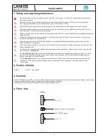 Предварительный просмотр 3 страницы Blankom LANIOS 5160.01 Operating Instructions