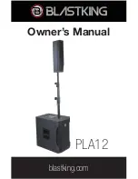 Предварительный просмотр 1 страницы BlastKing PLA12 Owner'S Manual