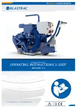 Preview for 1 page of Blastrac 2-20DT Operating Instructions Manual