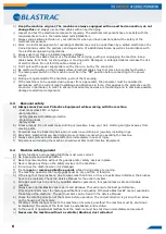 Preview for 6 page of Blastrac 2-20DT Operating Instructions Manual