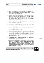 Preview for 54 page of Blastrac 2-45D Operating Instructions Manual