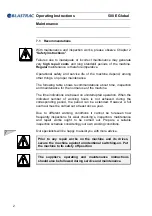 Preview for 60 page of Blastrac 500 E Global Operating Instructions Manual