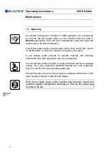 Preview for 62 page of Blastrac 500 E Global Operating Instructions Manual