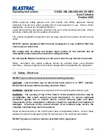 Preview for 4 page of Blastrac 6-54DC Operating Instructions Manual