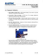 Preview for 16 page of Blastrac 6-54DC Operating Instructions Manual