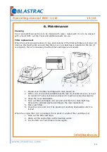 Предварительный просмотр 13 страницы Blastrac BDC-1112 Operating Manual