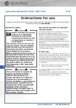 Preview for 3 page of Blastrac BDC-122H Instruction Manual