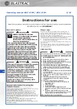 Preview for 3 page of Blastrac BDC-133H Instruction Manual