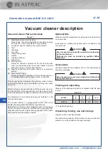 Preview for 6 page of Blastrac BDC-22-110V Instruction Manual