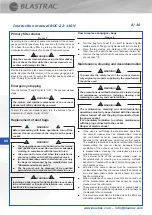 Preview for 10 page of Blastrac BDC-22-110V Instruction Manual