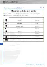 Preview for 16 page of Blastrac BDC-22-110V Instruction Manual