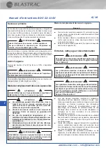 Preview for 26 page of Blastrac BDC-22-110V Instruction Manual