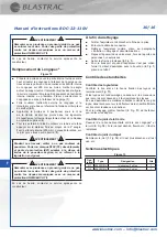 Preview for 28 page of Blastrac BDC-22-110V Instruction Manual