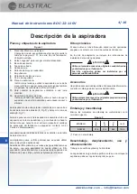 Preview for 38 page of Blastrac BDC-22-110V Instruction Manual