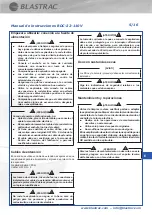 Preview for 39 page of Blastrac BDC-22-110V Instruction Manual